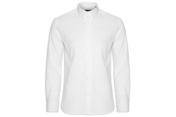 Camisa Masculina Slim Oxford Planalto Bdnw - Branco