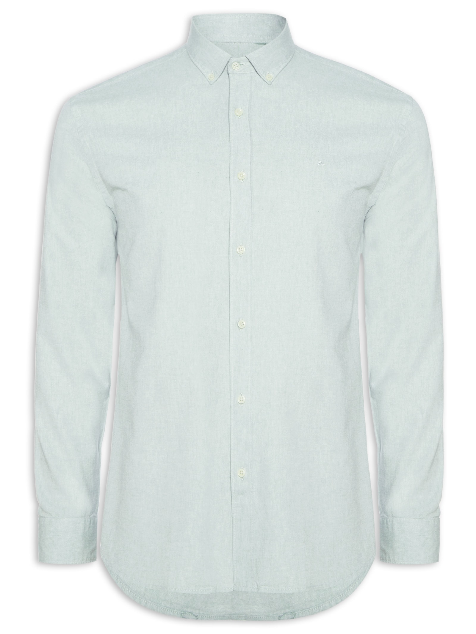 Camisa Masculina Slim Oxford Planalto Bdnw Verde Aramis