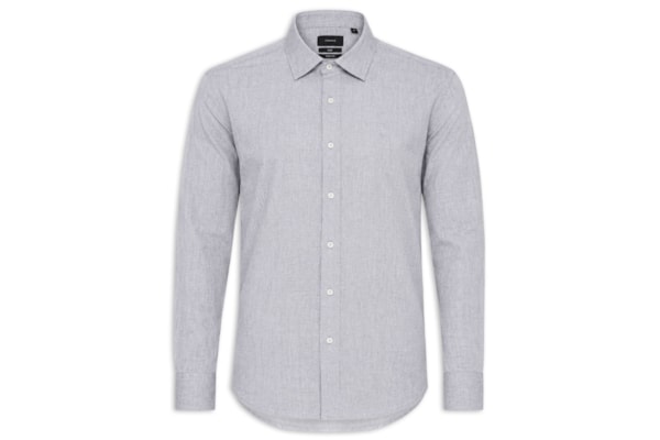 Camisa Masculina Slim Willis - Cinza