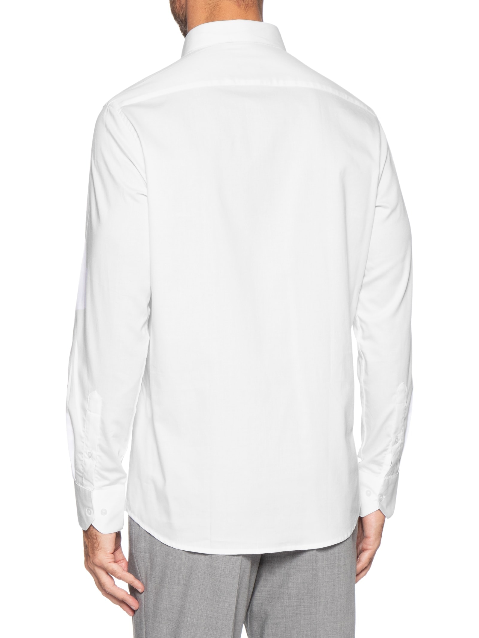 Camisa Masculina Social Algodão Egípcio Branco '2 Essential