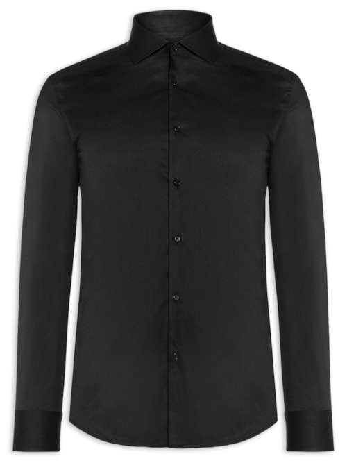 Camisa Masculina Social Bambu e Seda – Preto
