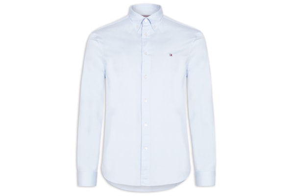 Camisa Masculina Social Básica Regular Fit Popline - PrAzuleto