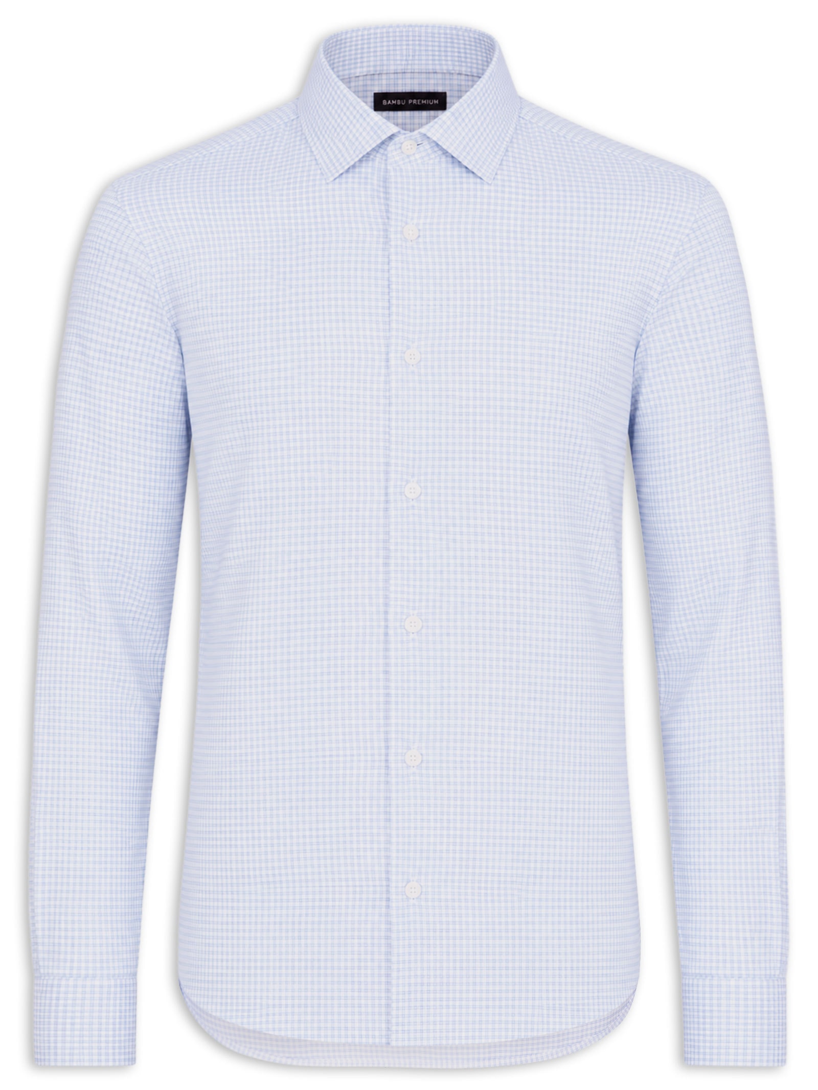Camisa Masculina Social Fibra de Bambu Soft Slim Fit – Azul '2 Essential