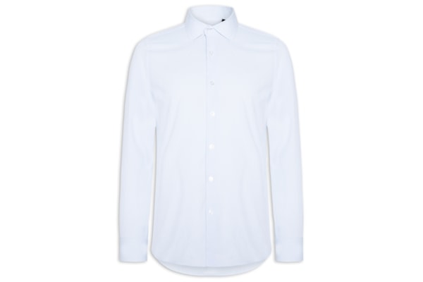 Camisa Masculina Social Fio Tinto - Azul