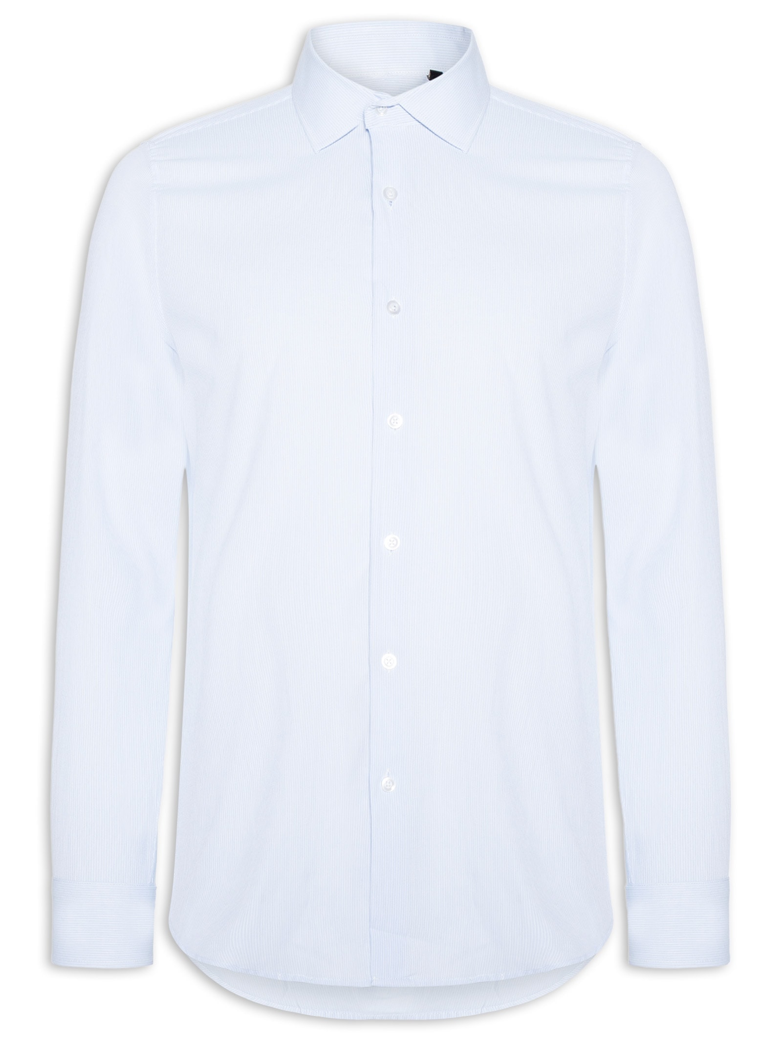 Camisa Masculina Social Fio Tinto Azul '2 Essential