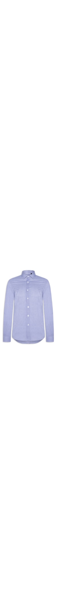 Camisa Masculina Social Fio Tinto - Azul