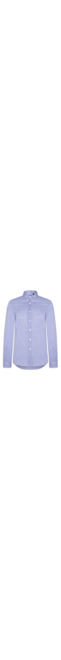 Camisa Masculina Social Fio Tinto - Azul