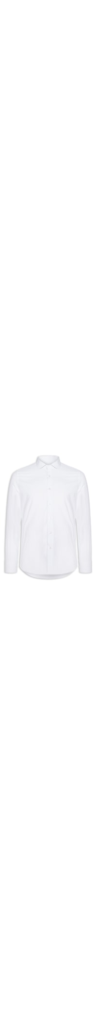 Camisa Masculina Social Fio Tinto - Branco