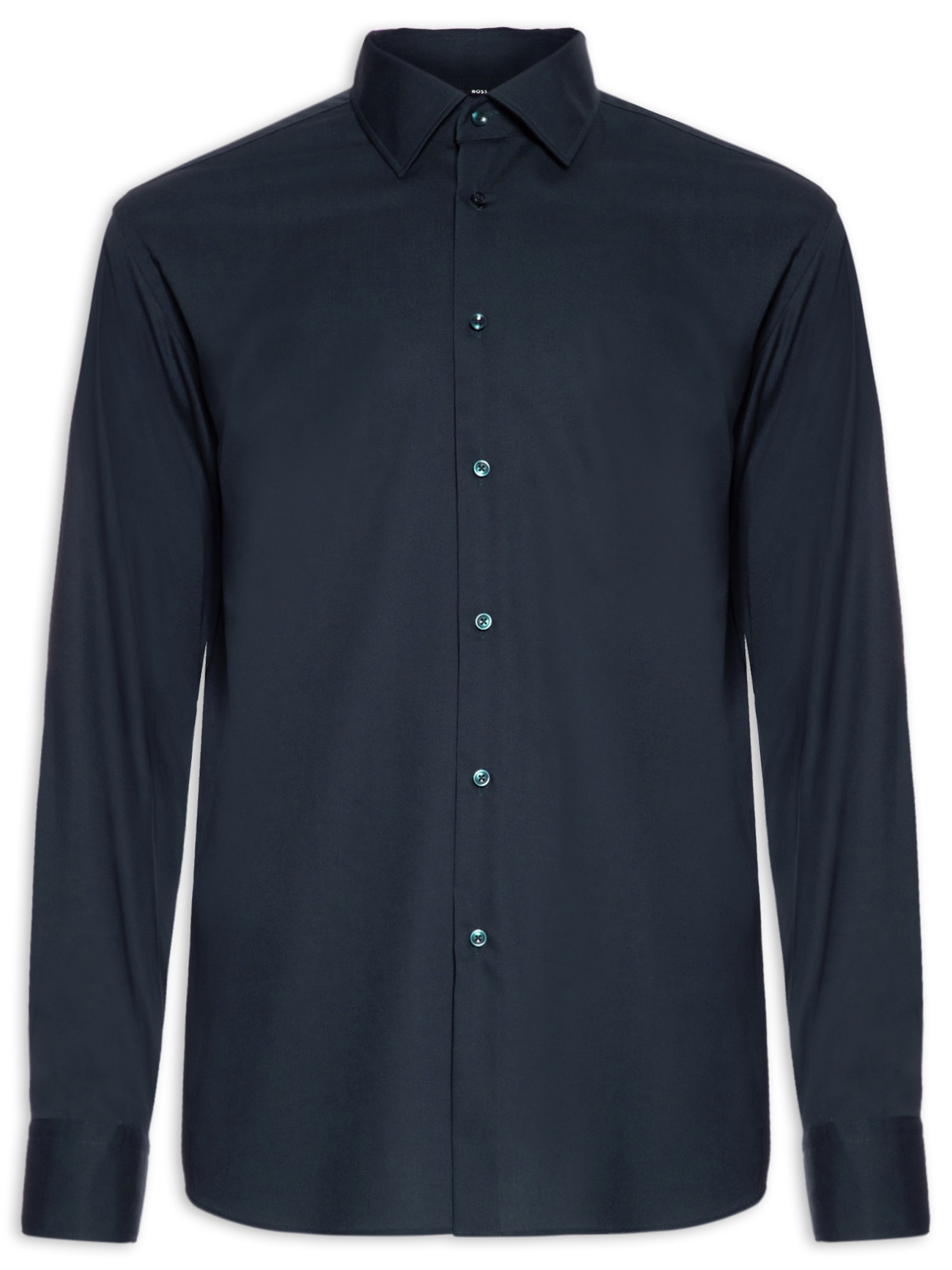 Camisa Masculina Social Joe Kent Azul Boss