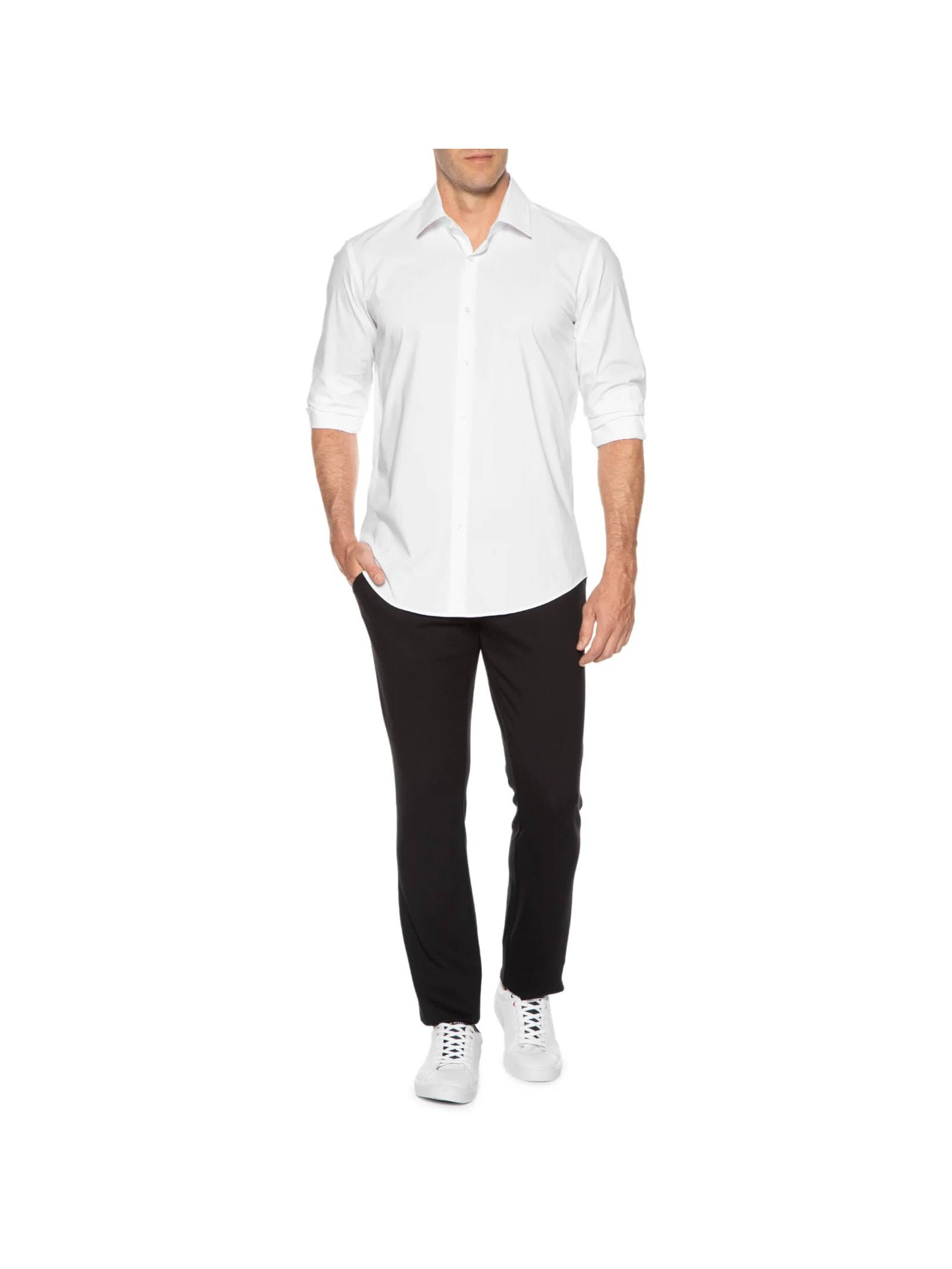 Camisa Masculina Social Joe Kent Branco Boss