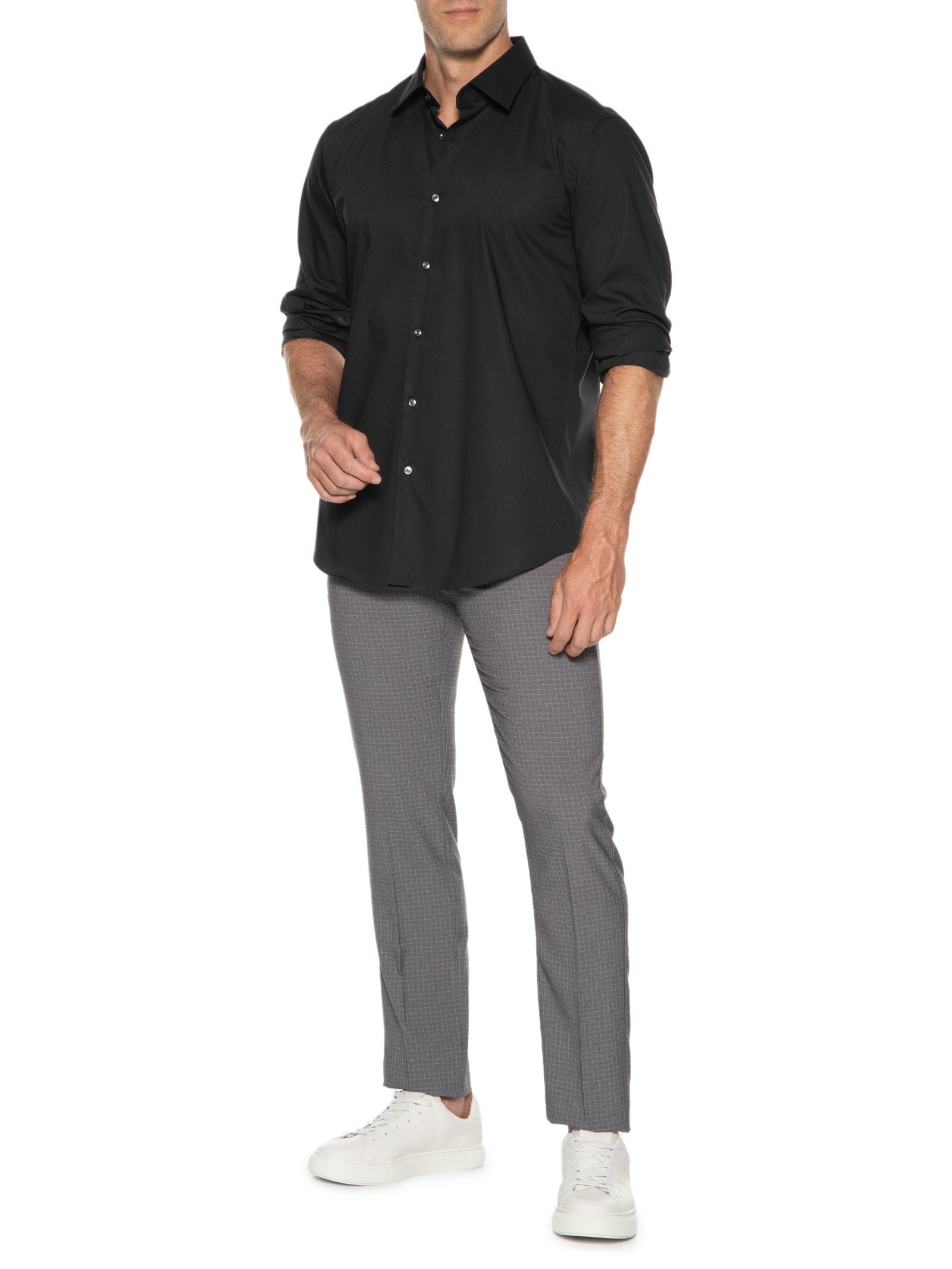 Camisa Masculina Social Joe Kent Preto Boss