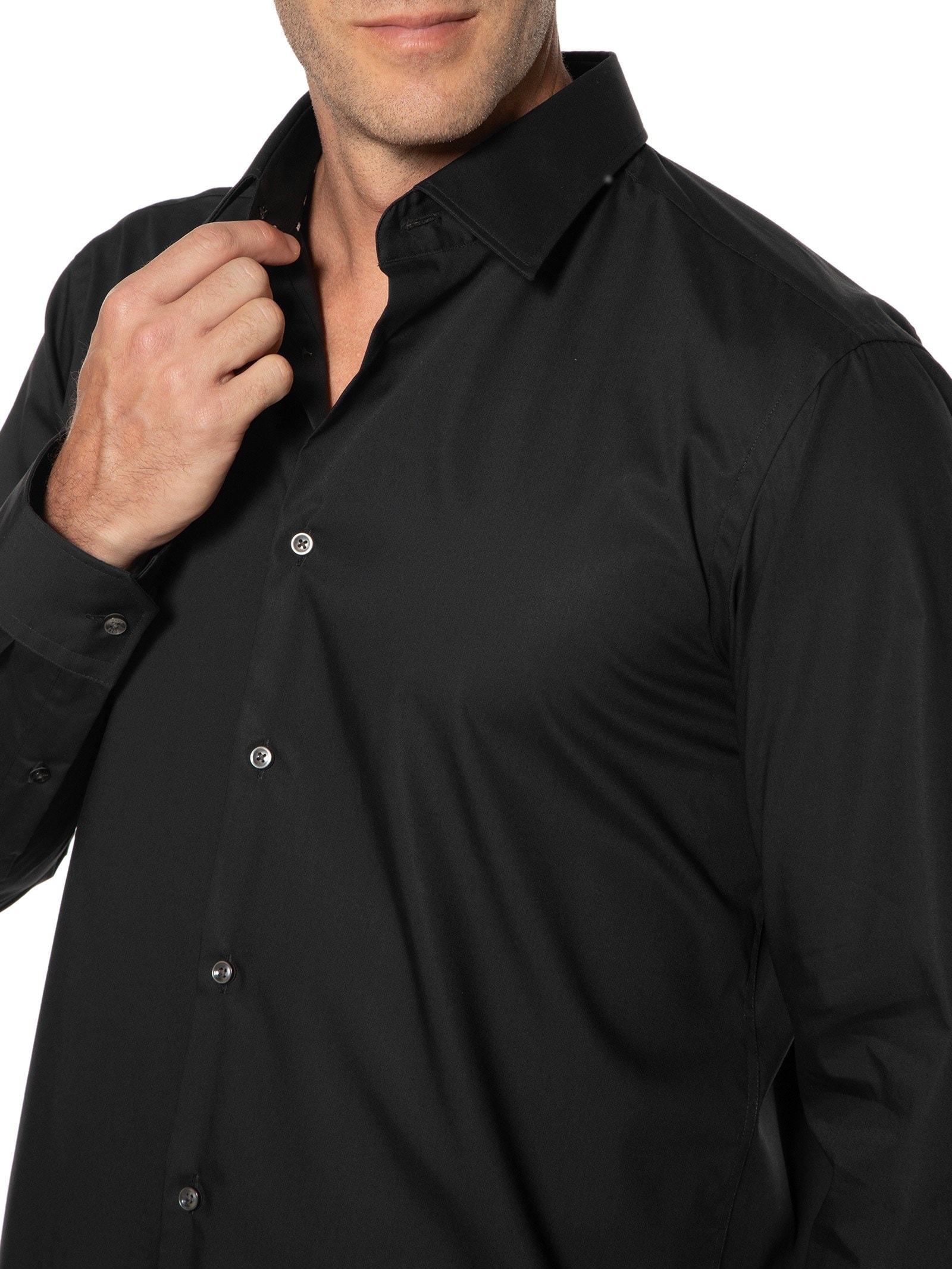 Camisa Masculina Social Joe Kent Preto Boss