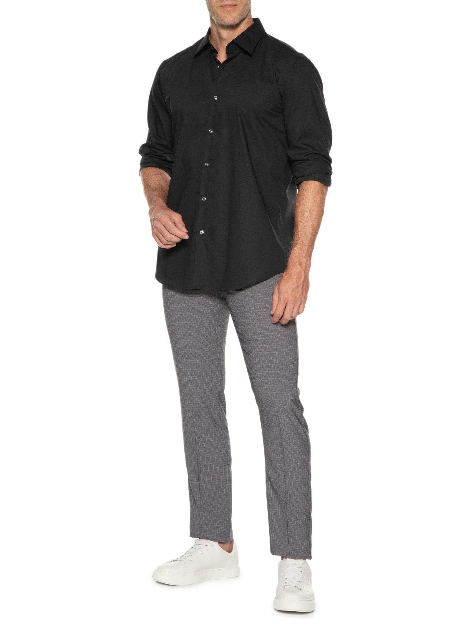 Camisa Masculina Social Joe Kent Preto Boss