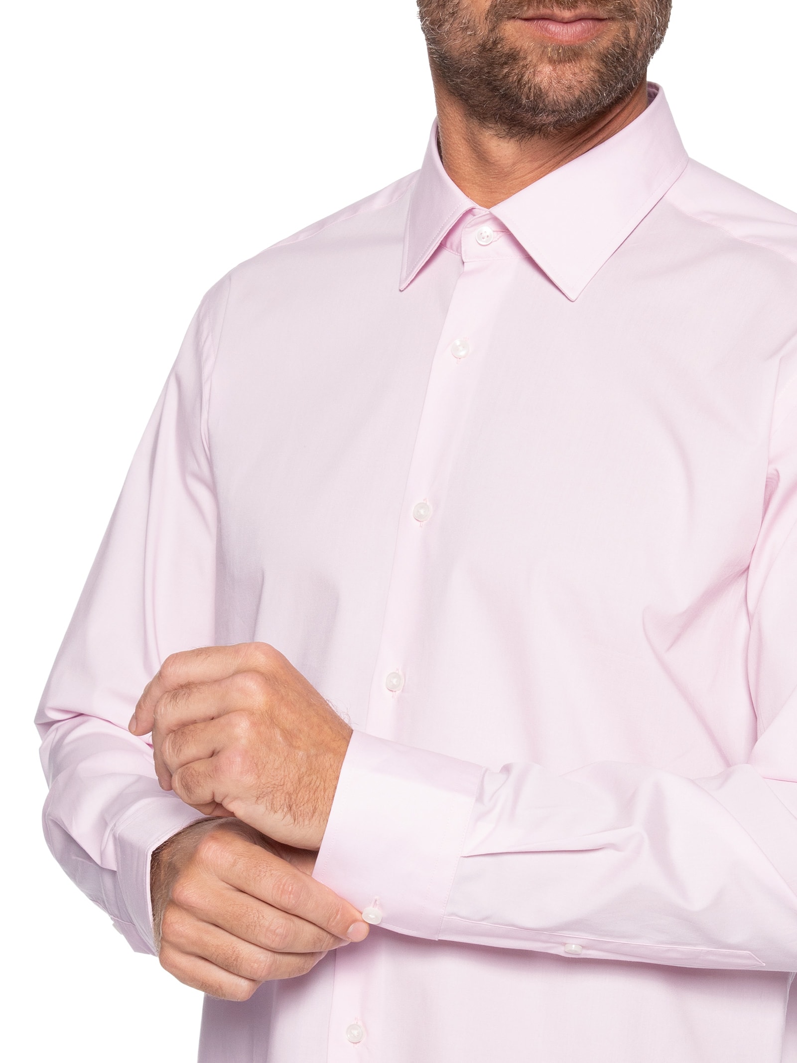 Camisa Masculina Social Joe Kent Rosa Boss