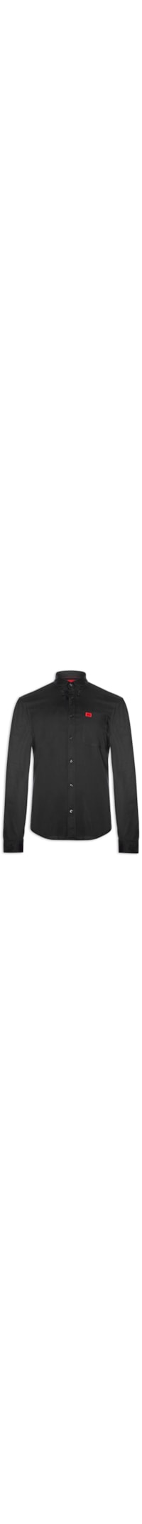 Camisa Masculina Social Manga Longa Evito - Preto