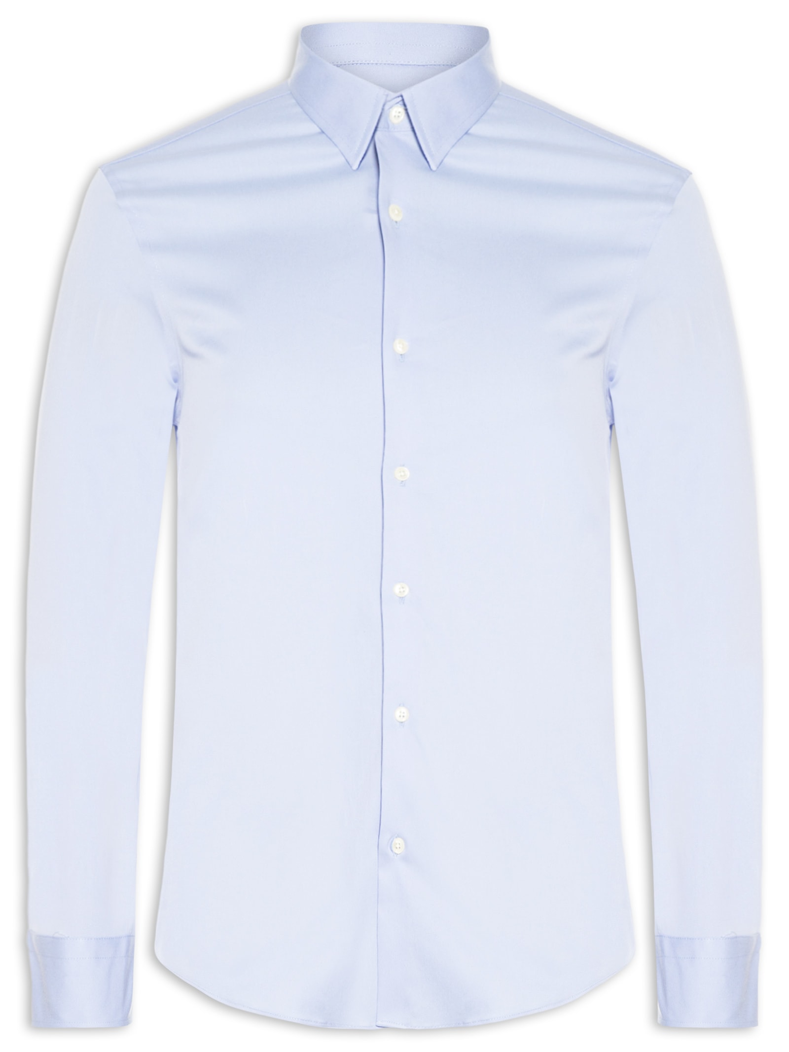 Camisa Masculina Social Manga Longa Paris Azul Oficina Reserva