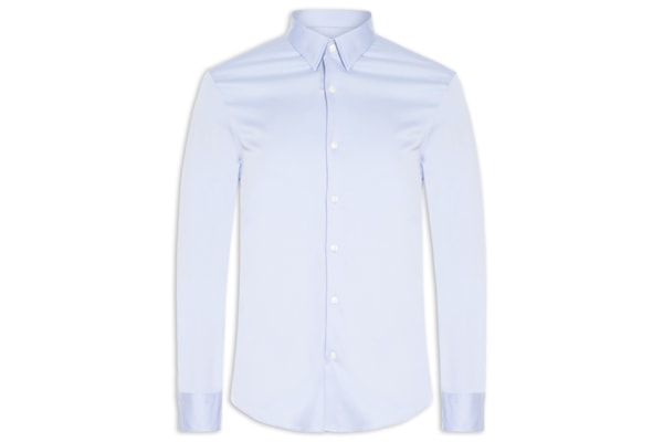 Camisa Masculina Social Manga Longa Paris - Azul