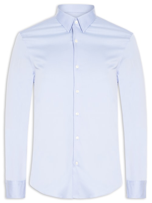 Camisa Masculina Social Manga Longa Paris – Azul