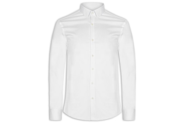 Camisa Masculina Social Manga Longa Paris - Branco