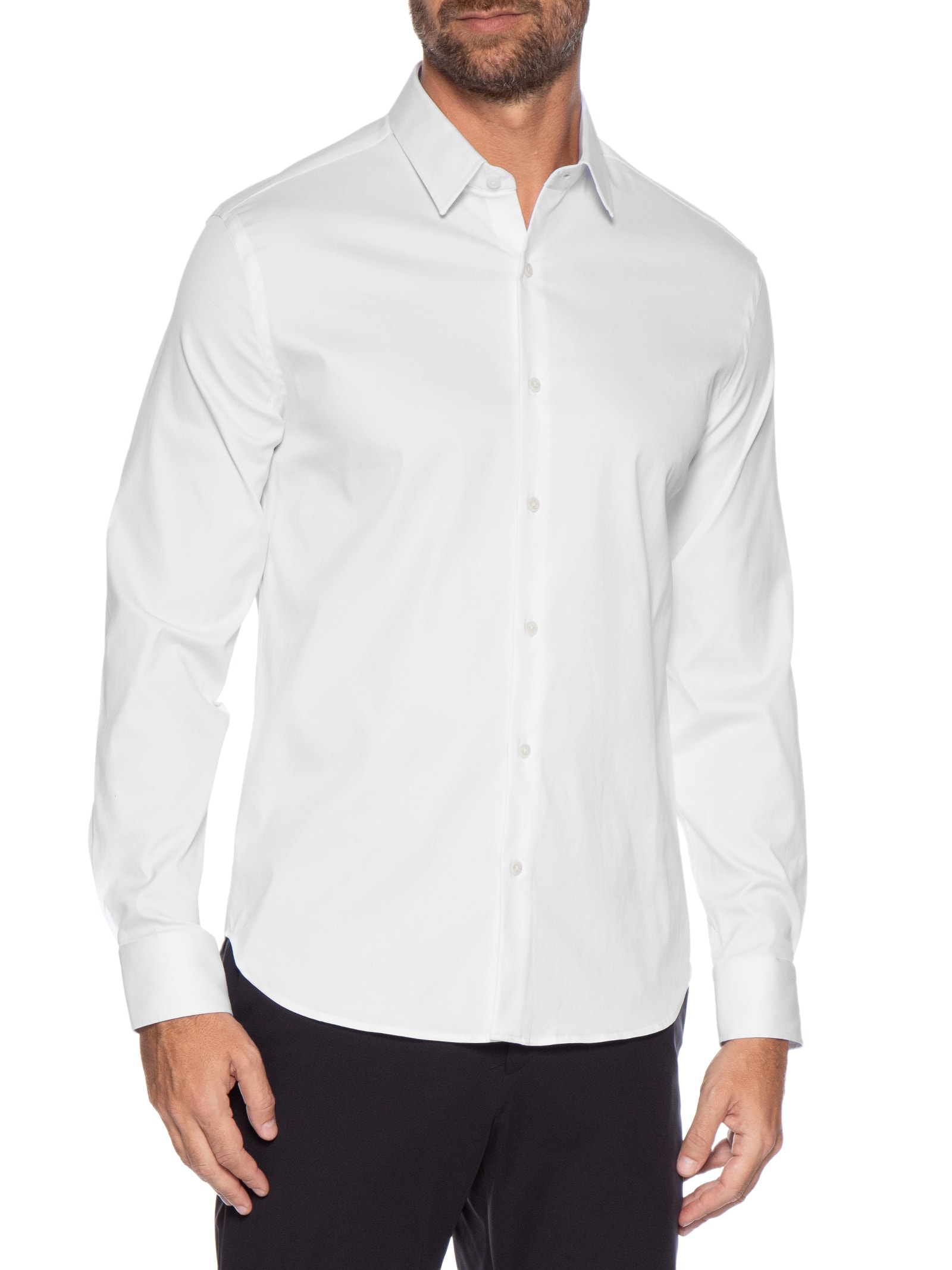 Camisa Masculina Social Manga Longa Paris Branco Oficina Reserva