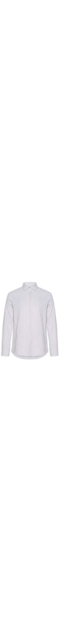 Camisa Masculina Social Manga Longa Regular - Cinza