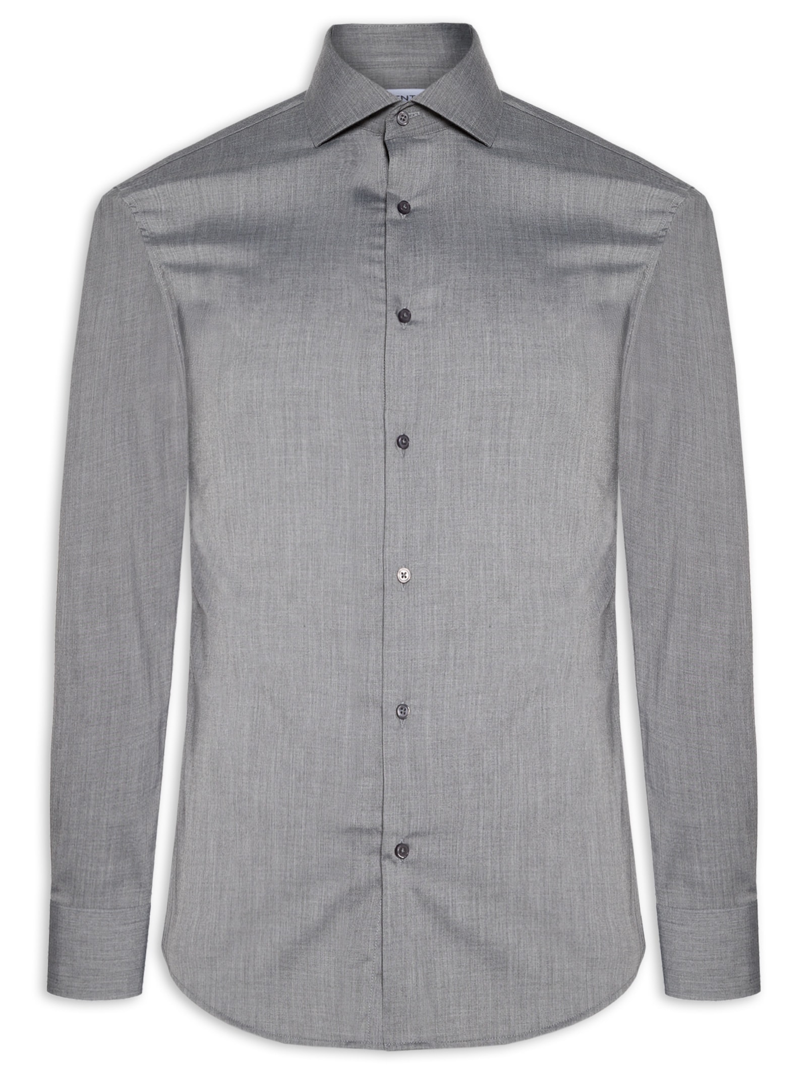 Camisa Masculina Social Manga Longa Tencel Cinza '2 Essential