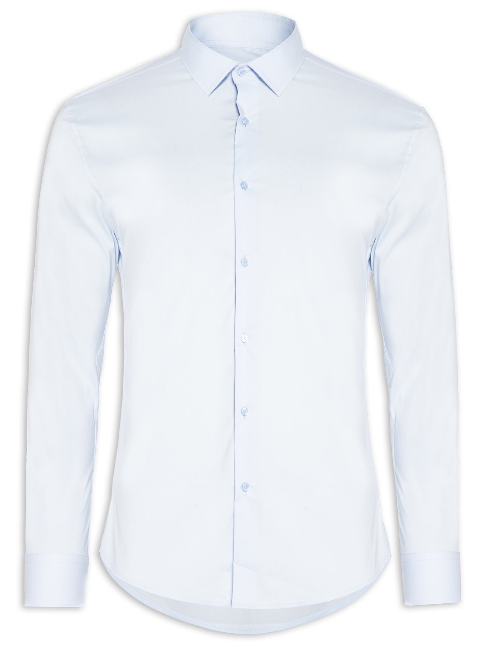 Camisa Masculina Social Ml Tech Premium Azul '2 Essential