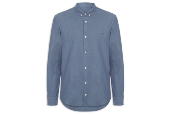 Camisa Masculina Social New Oxford Color - Azul