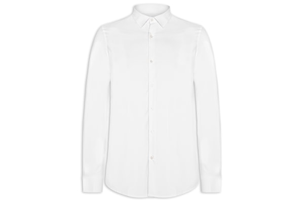 Camisa Masculina Social Regular Fit Algodão E Modal - Branco