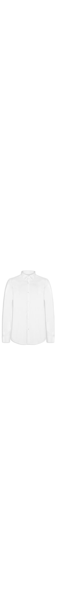 Camisa Masculina Social Regular Fit Algodão E Modal - Branco