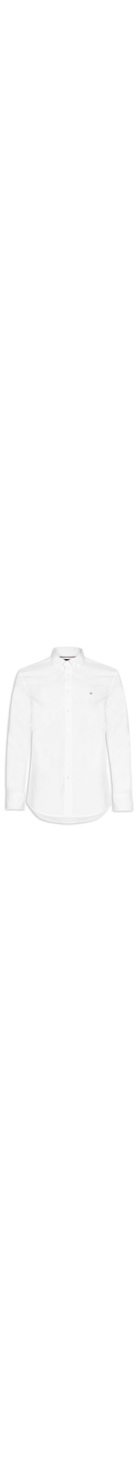 Camisa Masculina Social Regular Fit Core Flex Em Algodão Orgânico - Branco