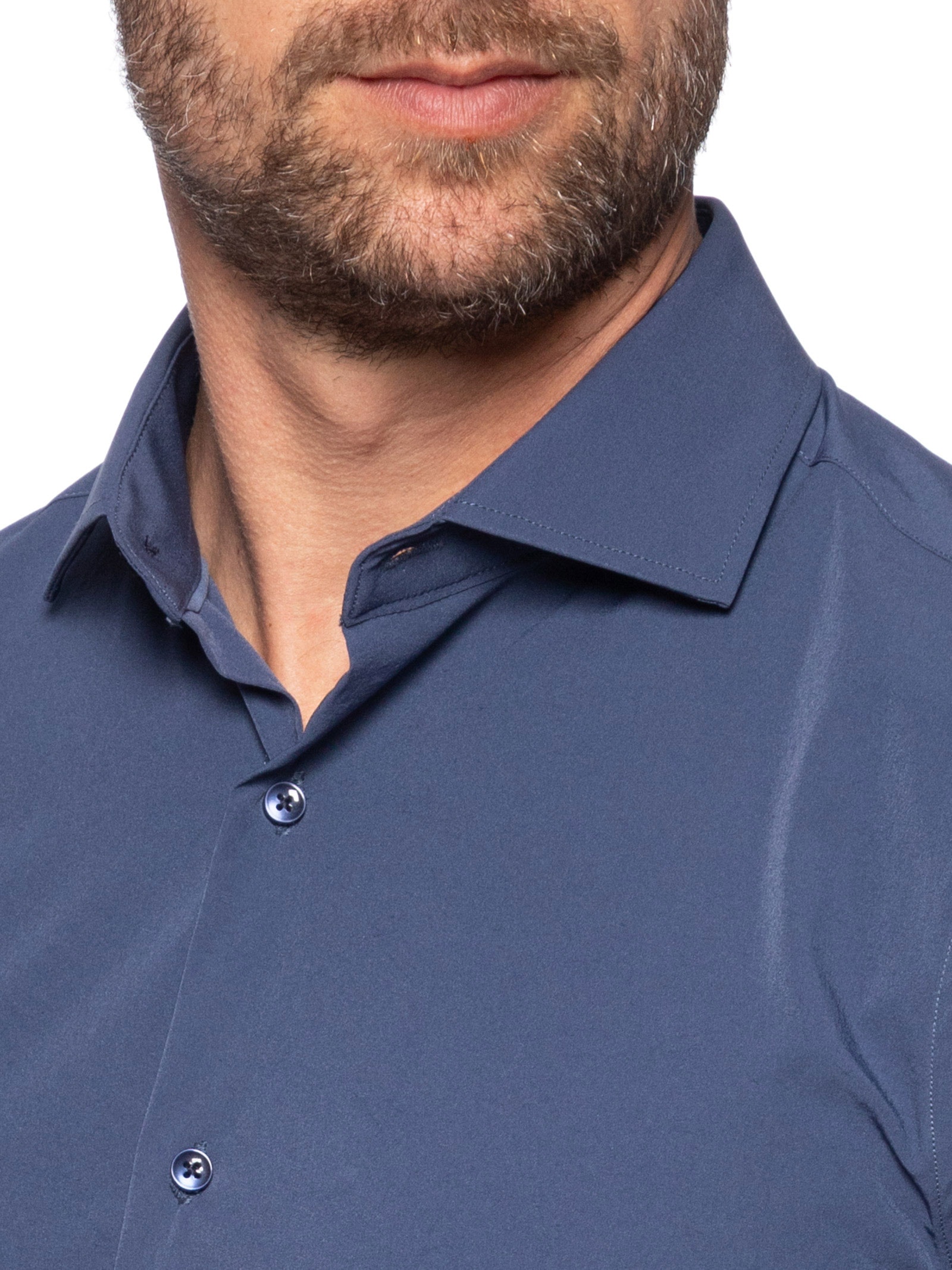 Camisa Masculina Social Slim Fit Azul  '2 Essential