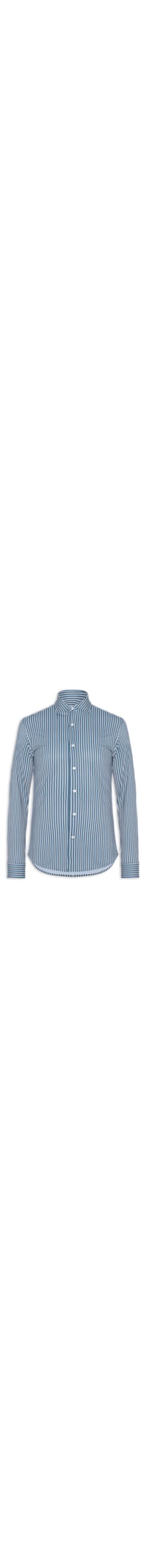Camisa Masculina Social Slim Fit Tech Dots Respirável - Azul