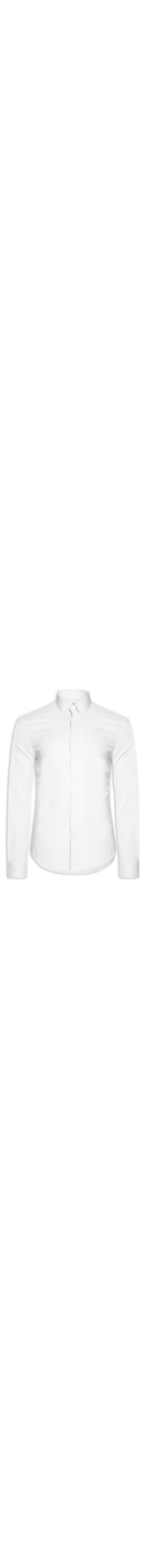 Camisa Masculina Social Slim Fit Tricoline Com ELastano - Branco