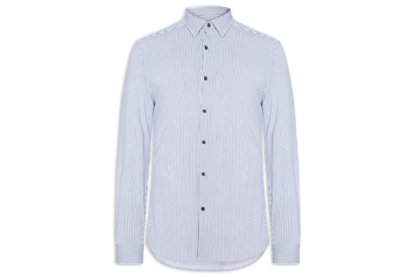 Camisa Masculina Social Tech - Azul