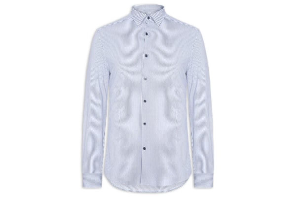 Camisa Masculina Social Tech - Azul