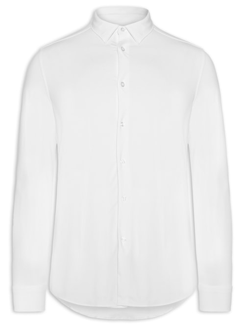 Camisa Masculina Social Tech – Branco