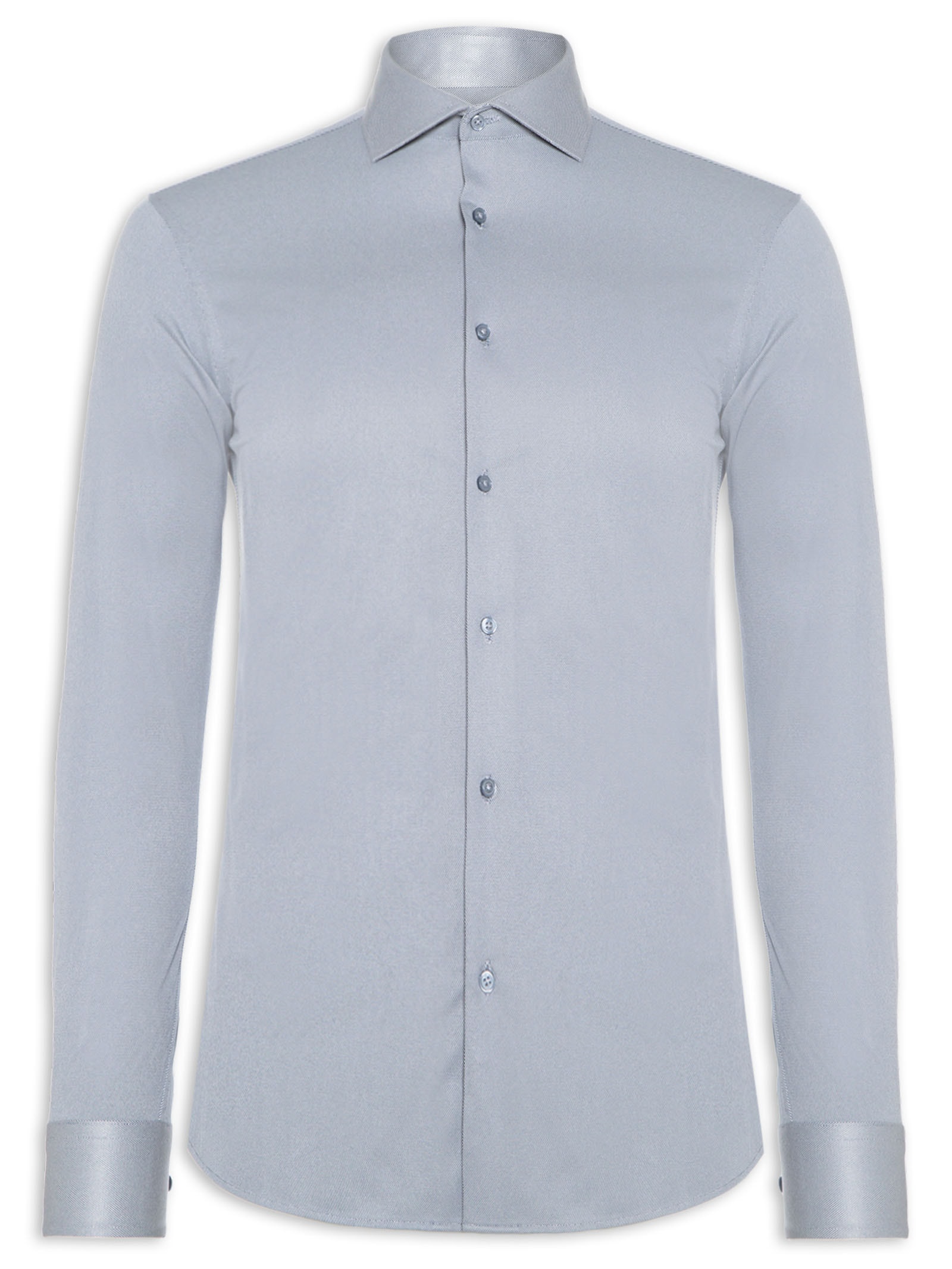 Camisa Masculina Social Tecnologica Manga Longa Azul '2 Essential