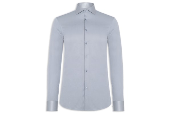 Camisa Masculina Social Tecnológico Manga Longa - Azul