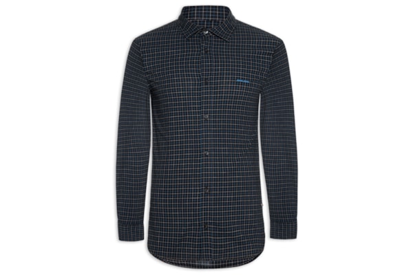 Camisa Masculina Squared Black - Preto