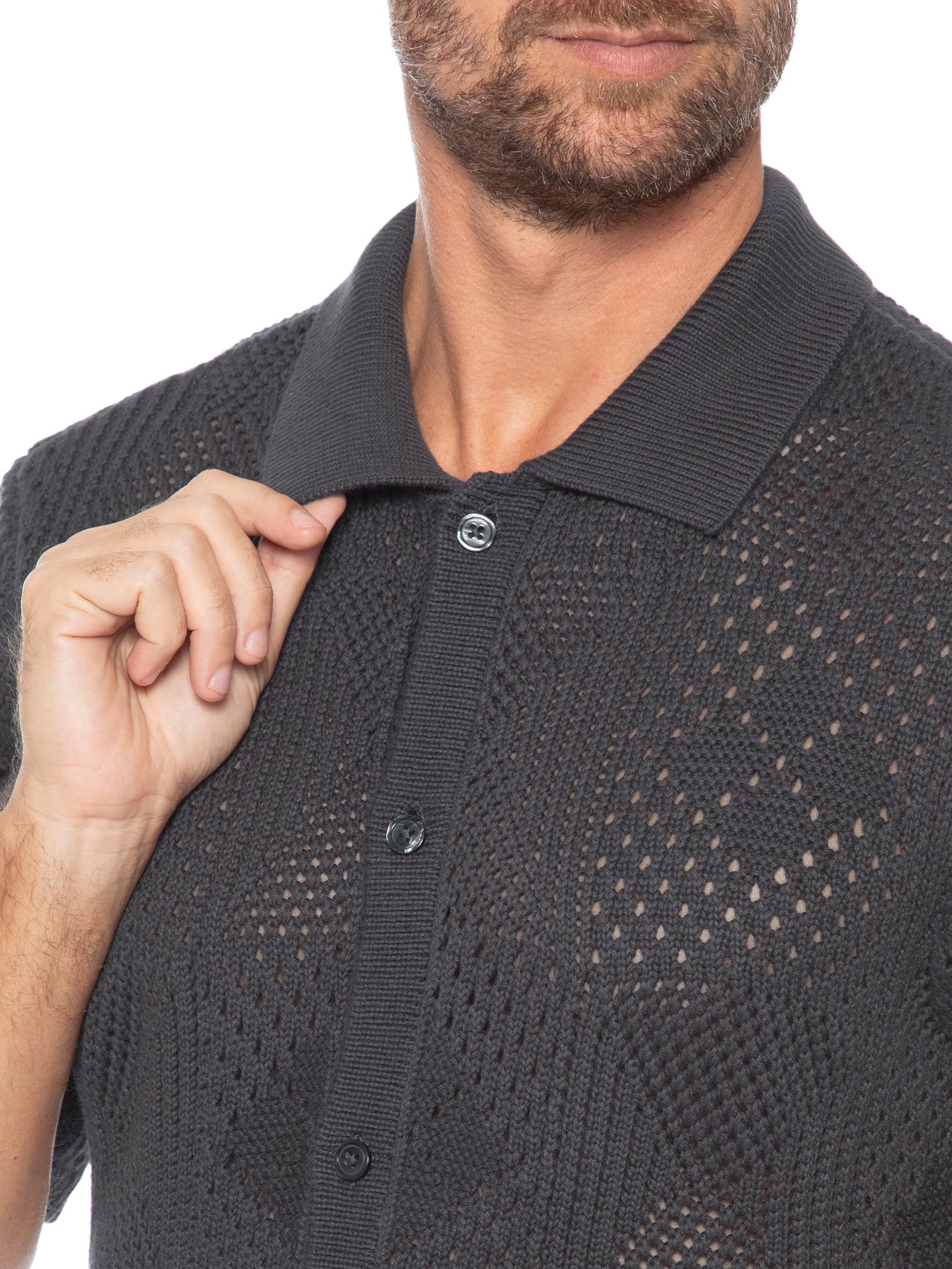 Camisa Masculina Standard Fit Sweater Camp Preto Levi's