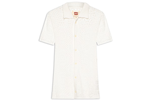 Camisa Masculina Sweater Camp Shirt Tricot - Off White