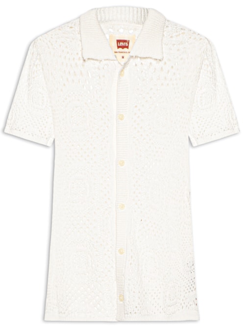 Camisa Masculina Sweater Camp Shirt Tricot – Off White