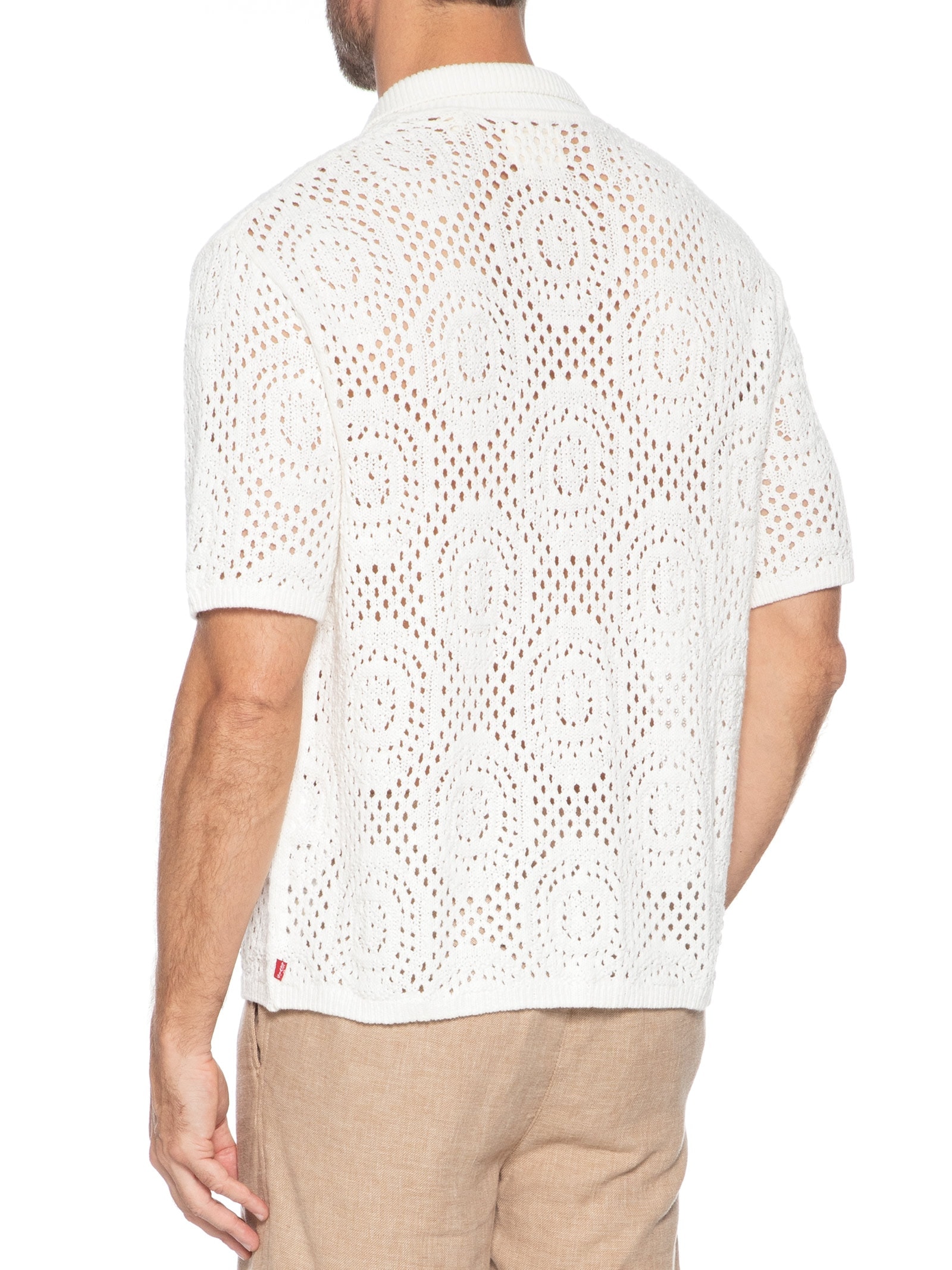 Camisa Masculina Sweater Camp Shirt Tricot Off White Levi's