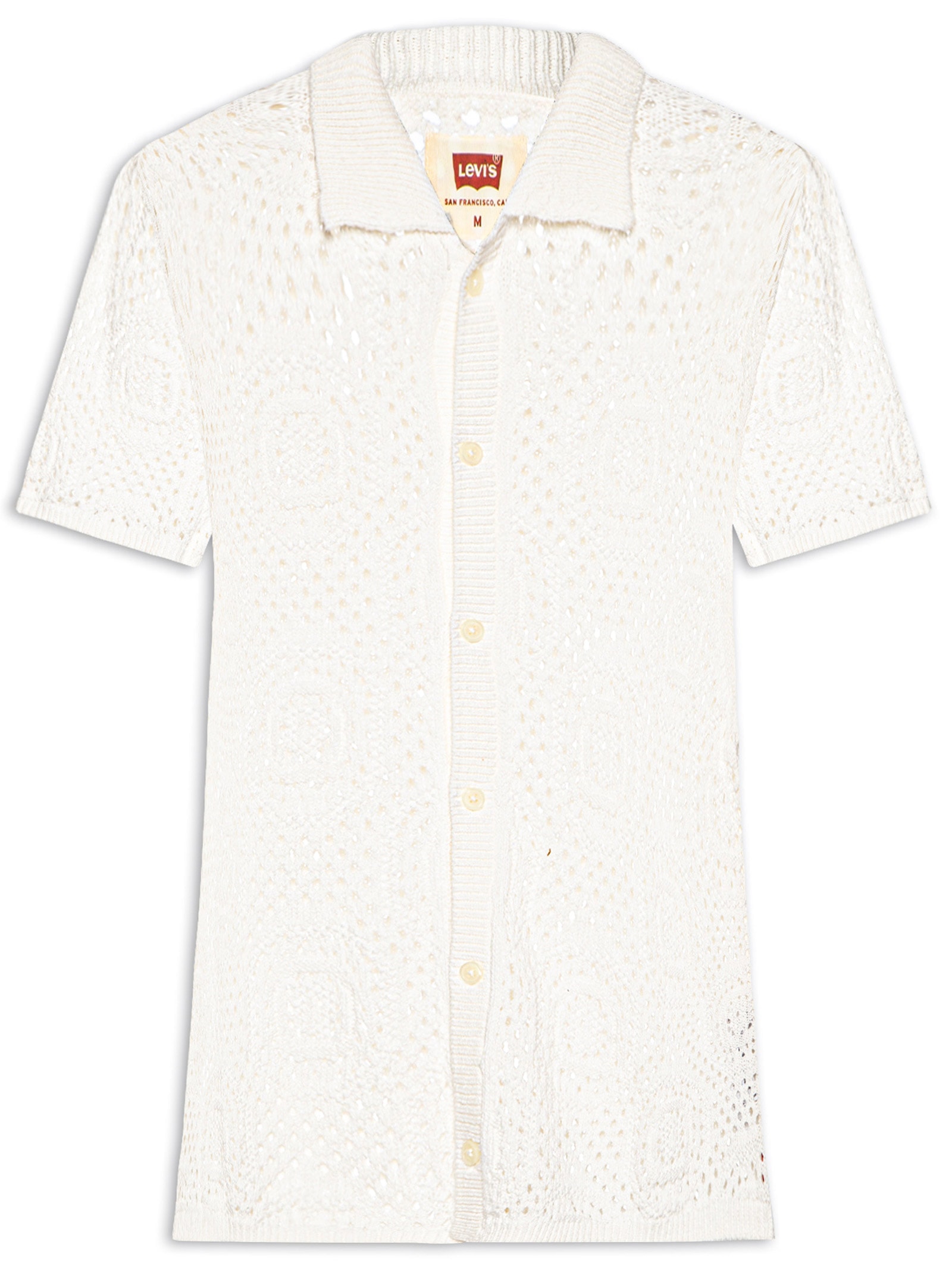 Camisa Masculina Sweater Camp Shirt Tricot Off White Levi's
