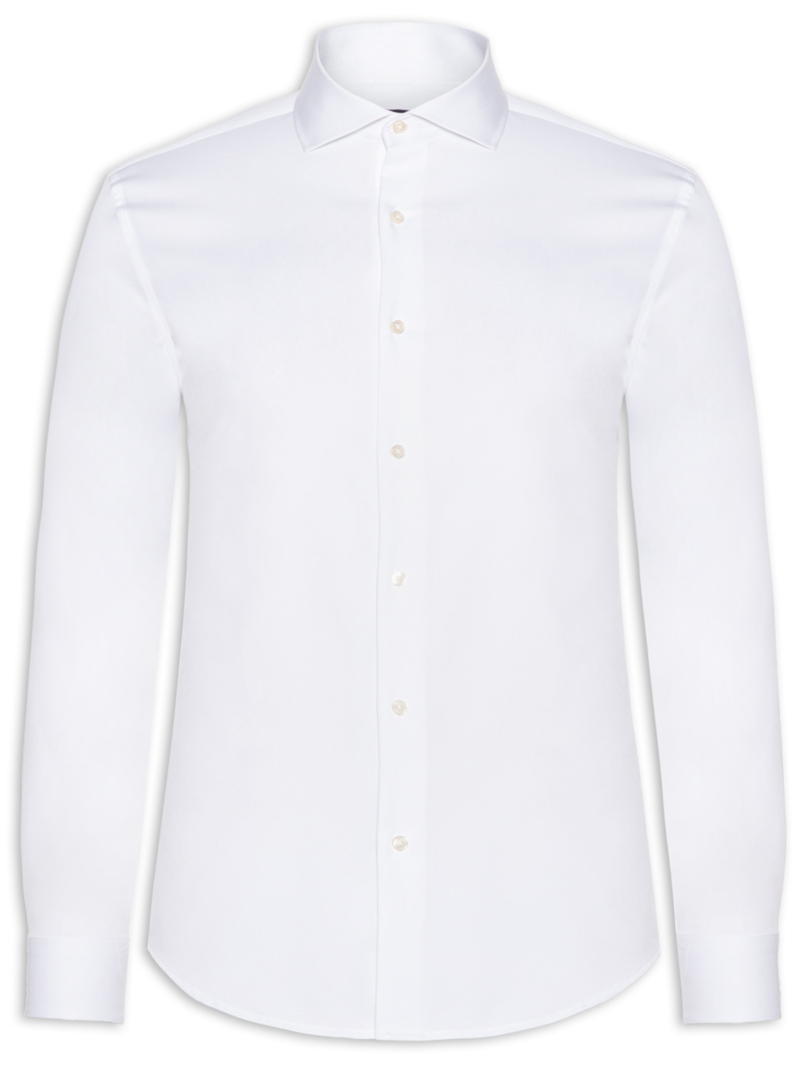 Camisa Masculina Tech Fibra De Bambu Slim Fit Branco '2 Essential