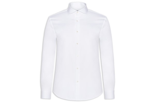 Camisa Masculina Tech Fibra De Bambu Slim Fit - Branco