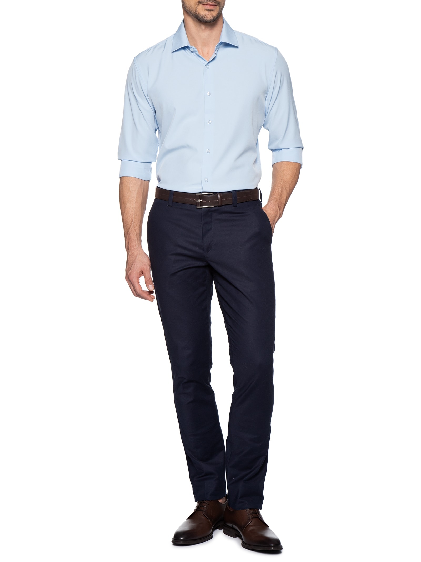 Camisa Masculina Tech Line Smart Move Azul '2 Essential