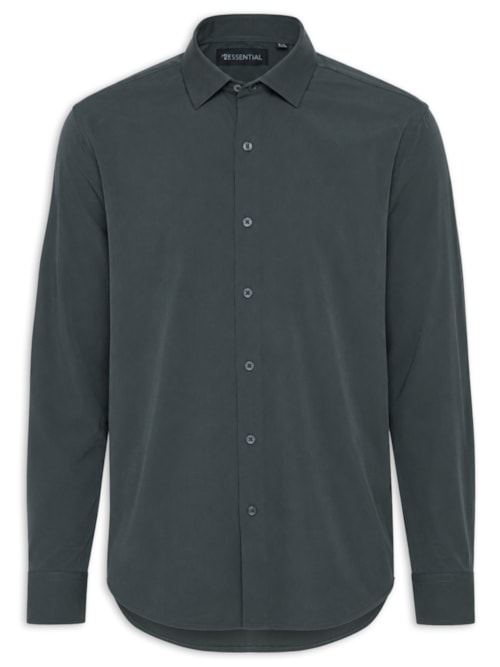 Camisa Masculina Tech Line Smart Move – Cinza