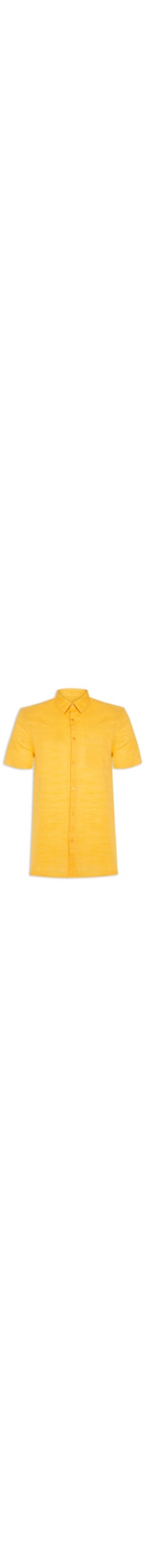 Camisa Masculina Texture Color Manga Curta - Amarelo